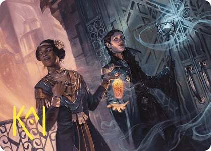 Bribery Art Card (Gold-Stamped Signature), Art Series: Commander Masters 6