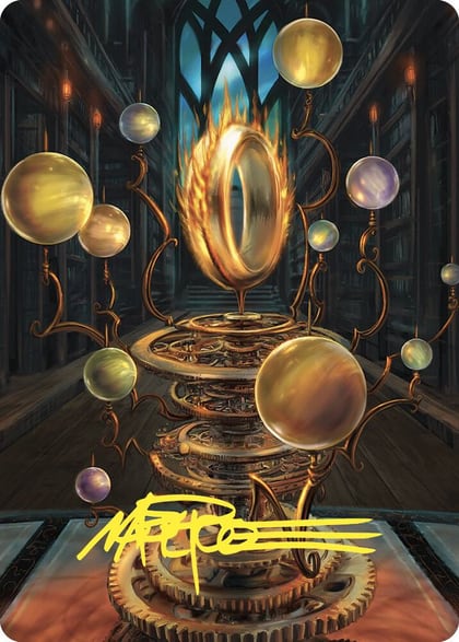 Sol Ring Art Card (Gold-Stamped Signature), Art Series: Commander Masters 70