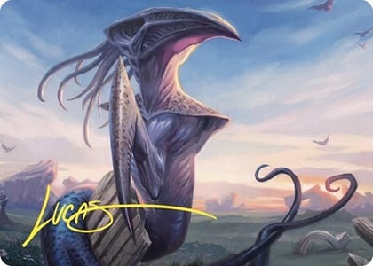 Sentinel Sliver Art Card (Gold-Stamped Signature), Art Series: Commander Masters 76
