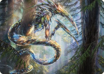 Gemhide Sliver Art Card, Art Series: Commander Masters 80