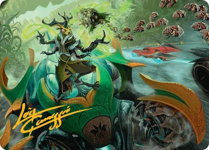 Aatchik, Emerald Radian Art Card (15/54) (Gold-Stamped Signature), Art Series: Aetherdrift 15