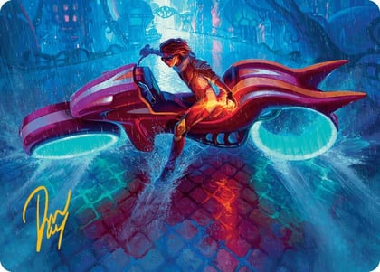 Chandra, Spark Hunter Art Card (Gold-Stamped Signature), Art Series: Aetherdrift 20