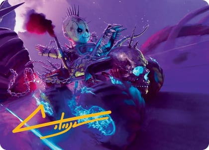 Pactdoll Terror Art Card (Gold-Stamped Signature), Art Series: Aetherdrift 21