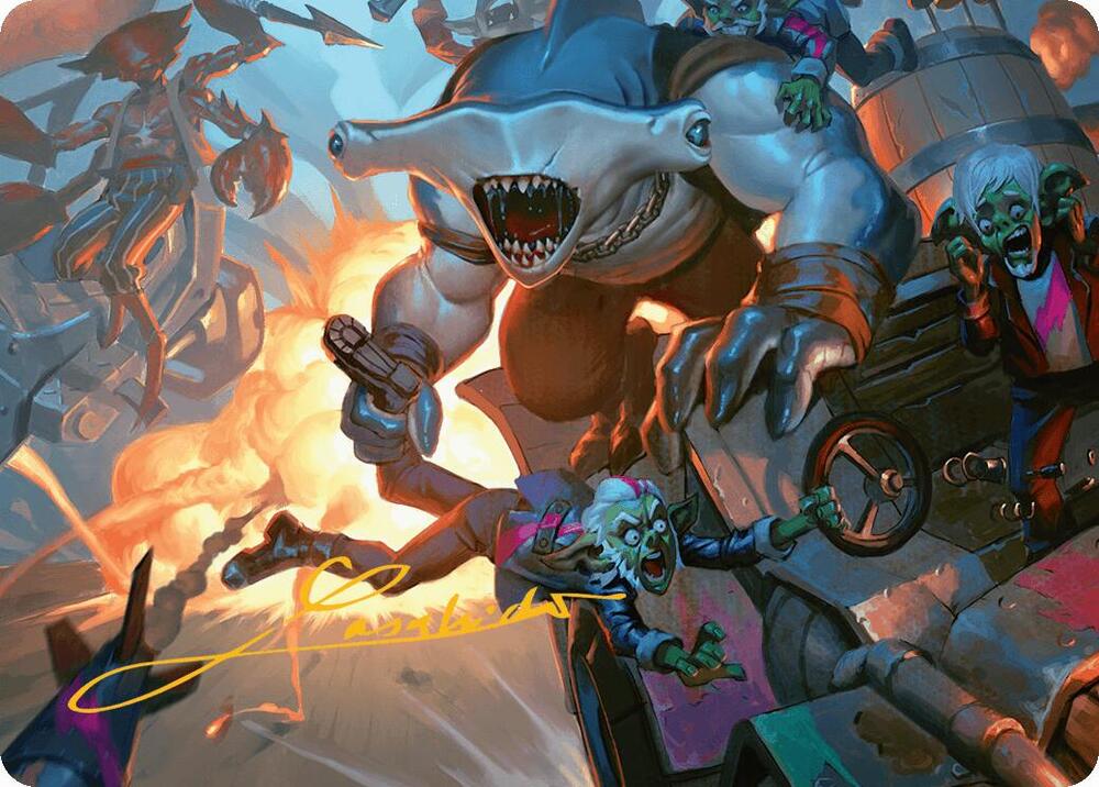 Trade the Helm Art Card (Gold-Stamped Signature), Art Series: Aetherdrift 25