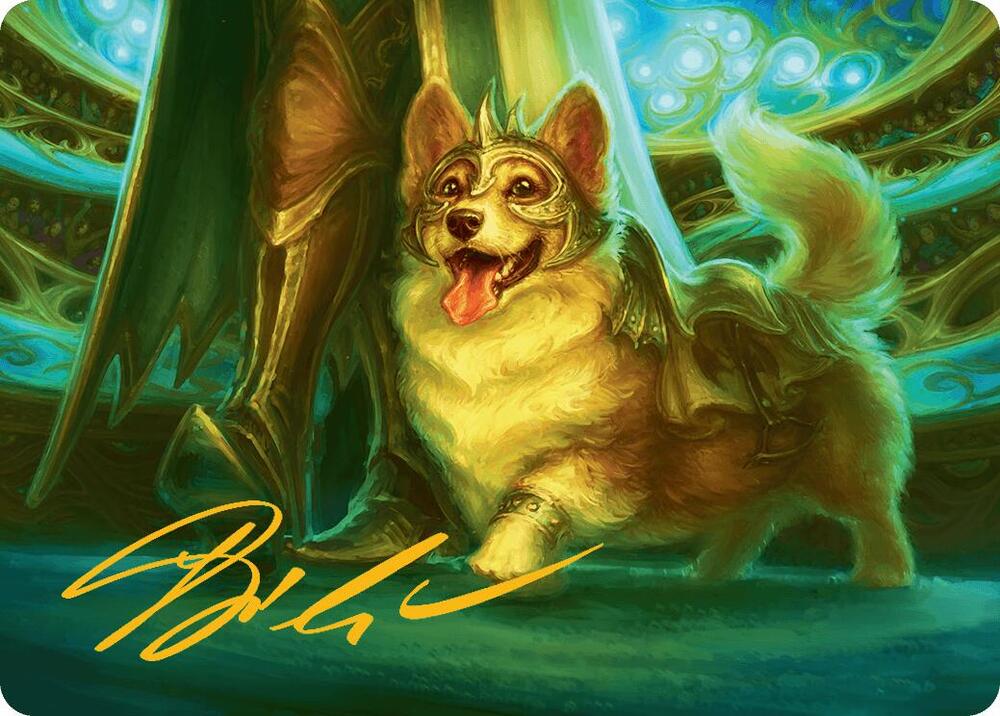 District Mascot Art Card (30/54) (Gold-Stamped Signature), Art Series: Aetherdrift 30