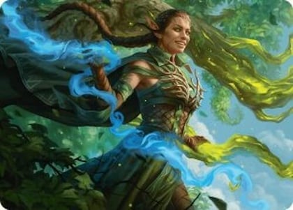 Nissa, Worldsoul Speaker Art Card, Art Series: Aetherdrift 31