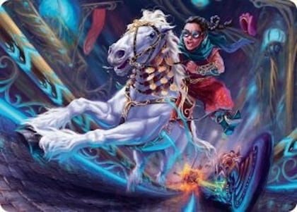 Gilded Ghoda Art Card, Art Series: Aetherdrift 34