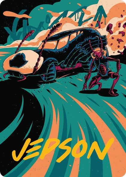 Carrion Cruiser Art Card (Gold-Stamped Signature), Art Series: Aetherdrift 39