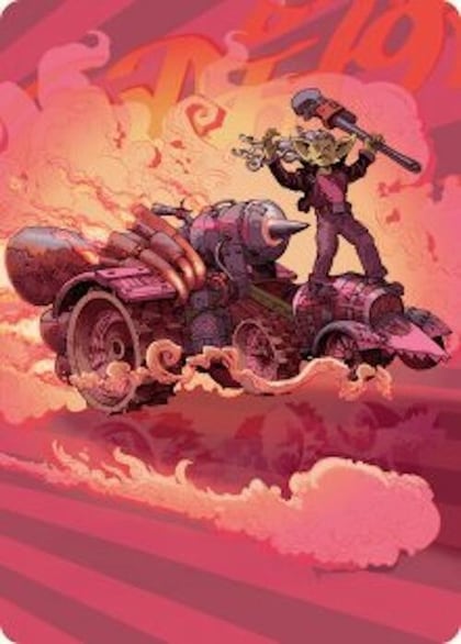 Burner Rocket Art Card, Art Series: Aetherdrift 41