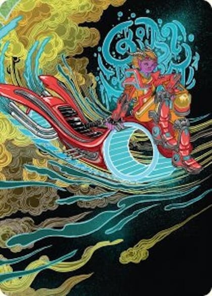 Cloudspire Skycycle Art Card, Art Series: Aetherdrift 44