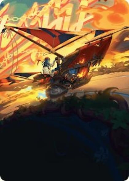 Boosted Sloop Art Card, Art Series: Aetherdrift 47