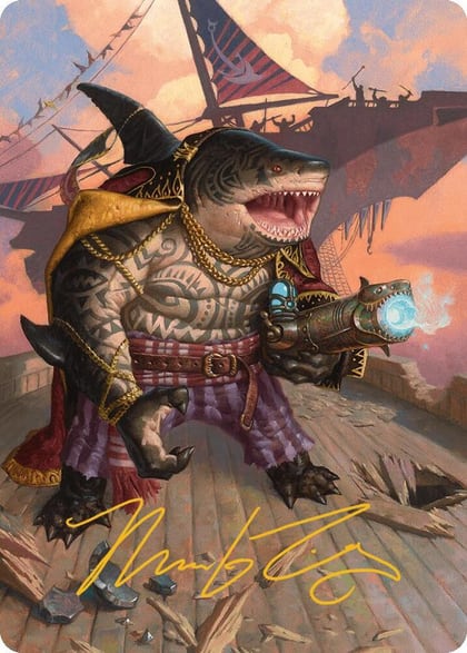 Captain Howler, Sea Scourge Art Card (4/54) (Gold-Stamped Signature), Art Series: Aetherdrift 4