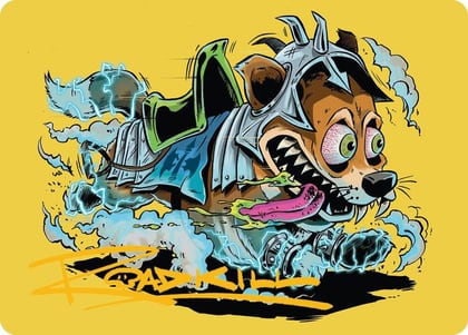 District Mascot Art Card (50/54) (Gold-Stamped Signature), Art Series: Aetherdrift 50