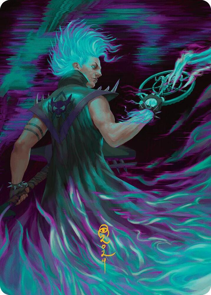 Winter, Cursed Rider Art Card (Gold-Stamped Signature), Art Series: Aetherdrift 7