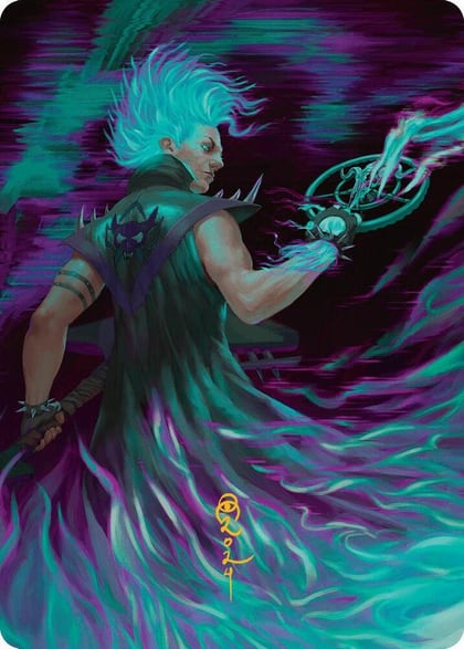 Winter, Cursed Rider Art Card (Gold-Stamped Signature), Art Series: Aetherdrift 7