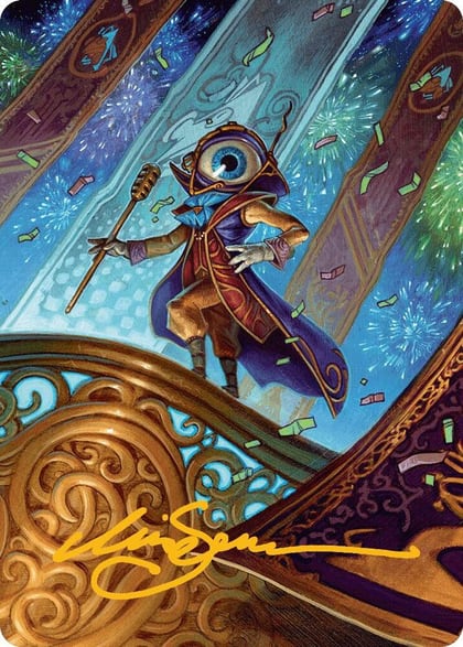 Vnwxt, Verbose Host Art Card (Gold-Stamped Signature), Art Series: Aetherdrift 8