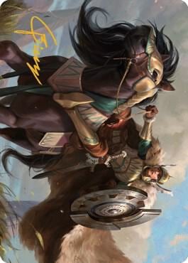 Knight of Dawn's Light Art Card (Gold-Stamped Signature), Art Series: Dominaria United 10