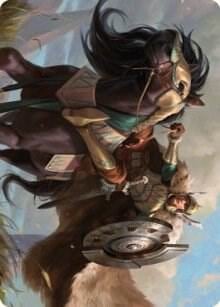 Knight of Dawn's Light Art Card, Art Series: Dominaria United 10
