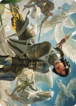 Resolute Reinforcements Art Card (Gold-Stamped Signature), Art Series: Dominaria United 13