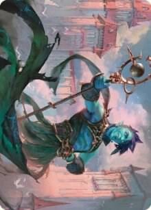 Haughty Djinn Art Card, Art Series: Dominaria United 15