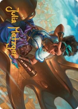 Talas Lookout Art Card (Gold-Stamped Signature), Art Series: Dominaria United 17