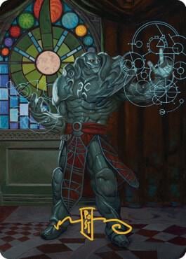 Karn, Living Legacy Art Card (2/81) (Gold-Stamped Signature), Art Series: Dominaria United 2