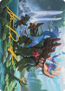 Vodalian Mindsinger Art Card (Gold-Stamped Signature), Art Series: Dominaria United 21