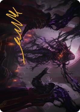 Braids, Arisen Nightmare Art Card (23/81) (Gold-Stamped Signature), Art Series: Dominaria United 23