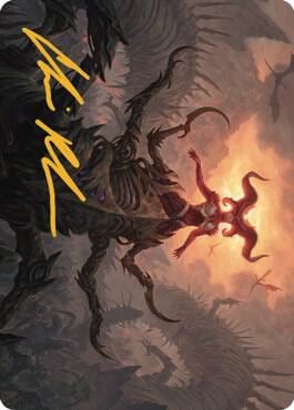 Sheoldred, the Apocalypse Art Card (Gold-Stamped Signature), Art Series: Dominaria United 26