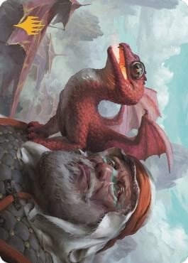 Dragon Whelp Art Card (Gold-Stamped Signature), Art Series: Dominaria United 29