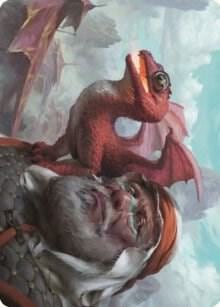 Dragon Whelp Art Card, Art Series: Dominaria United 29