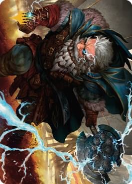 Electrostatic Infantry Art Card (Gold-Stamped Signature), Art Series: Dominaria United 30