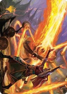 Ghitu Amplifier Art Card (Gold-Stamped Signature), Art Series: Dominaria United 32