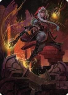 Jaya, Fiery Negotiator Art Card (35/81), Art Series: Dominaria United 35