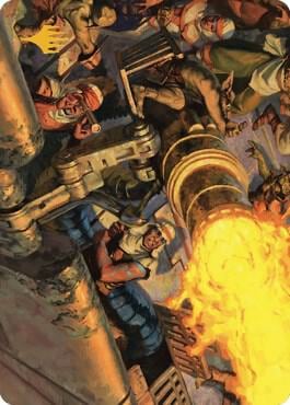 Mana Cannons Art Card (Gold-Stamped Signature), Art Series: Dominaria United 36