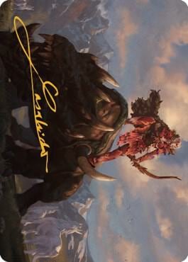 Meria's Outrider Art Card (Gold-Stamped Signature), Art Series: Dominaria United 37