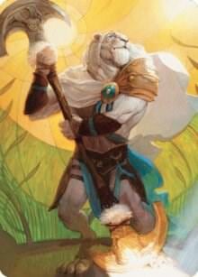 Ajani, Sleeper Agent Art Card, Art Series: Dominaria United 42