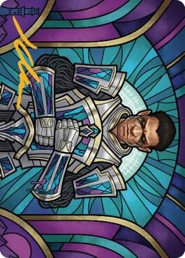 Aron, Benalia's Ruin Art Card (Gold-Stamped Signature), Art Series: Dominaria United 43