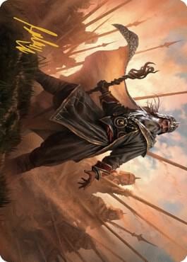 Hazezon, Shaper of Sand Art Card (Gold-Stamped Signature), Art Series: Dominaria United 46