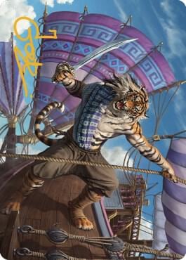 Jedit Ojanen, Mercenary Art Card (Gold-Stamped Signature), Art Series: Dominaria United 48