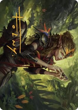 Meria, Scholar of Antiquity Art Card (Gold-Stamped Signature), Art Series: Dominaria United 50