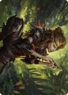 Meria, Scholar of Antiquity Art Card, Art Series: Dominaria United 50