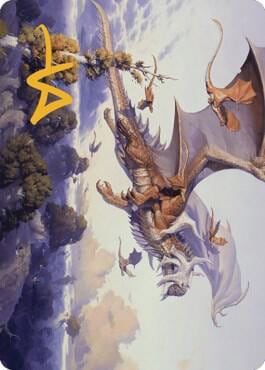 Rith, Liberated Primeval Art Card (Gold-Stamped Signature), Art Series: Dominaria United 52