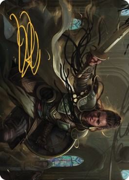 Shanna, Purifying Blade Art Card (55/81) (Gold-Stamped Signature), Art Series: Dominaria United 55