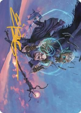 Zur, Eternal Schemer Art Card (56/81) (Gold-Stamped Signature), Art Series: Dominaria United 56