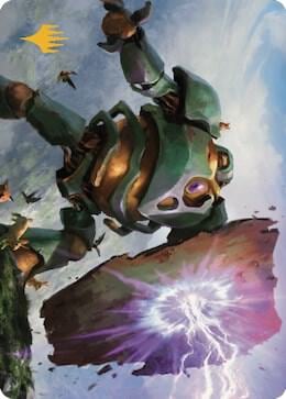 Walking Bulwark Art Card (Gold-Stamped Signature), Art Series: Dominaria United 58
