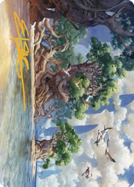 Yavimaya Coast Art Card (Gold-Stamped Signature), Art Series: Dominaria United 61