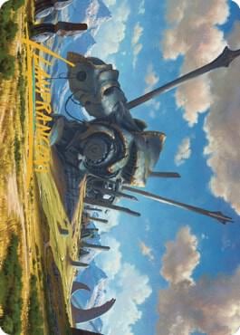 Plains Art Card (62/81) (Gold-Stamped Signature), Art Series: Dominaria United 62