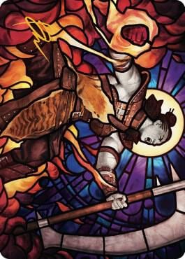 Garna, Bloodfist of Keld Art Card (Gold-Stamped Signature), Art Series: Dominaria United 71