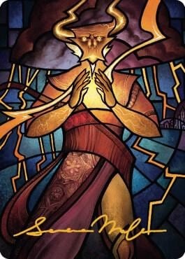 Najal, the Storm Runner Art Card (Gold-Stamped Signature), Art Series: Dominaria United 74